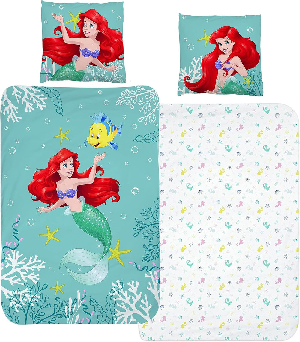 Arielle Meerjungfrau Bettbezug 135X200 80X80 Baumwolle · Kinderbettwäsche Für Mädchen Disney Prinzessin Mermaid · 2 Teilig Naty Shop Výchozí název