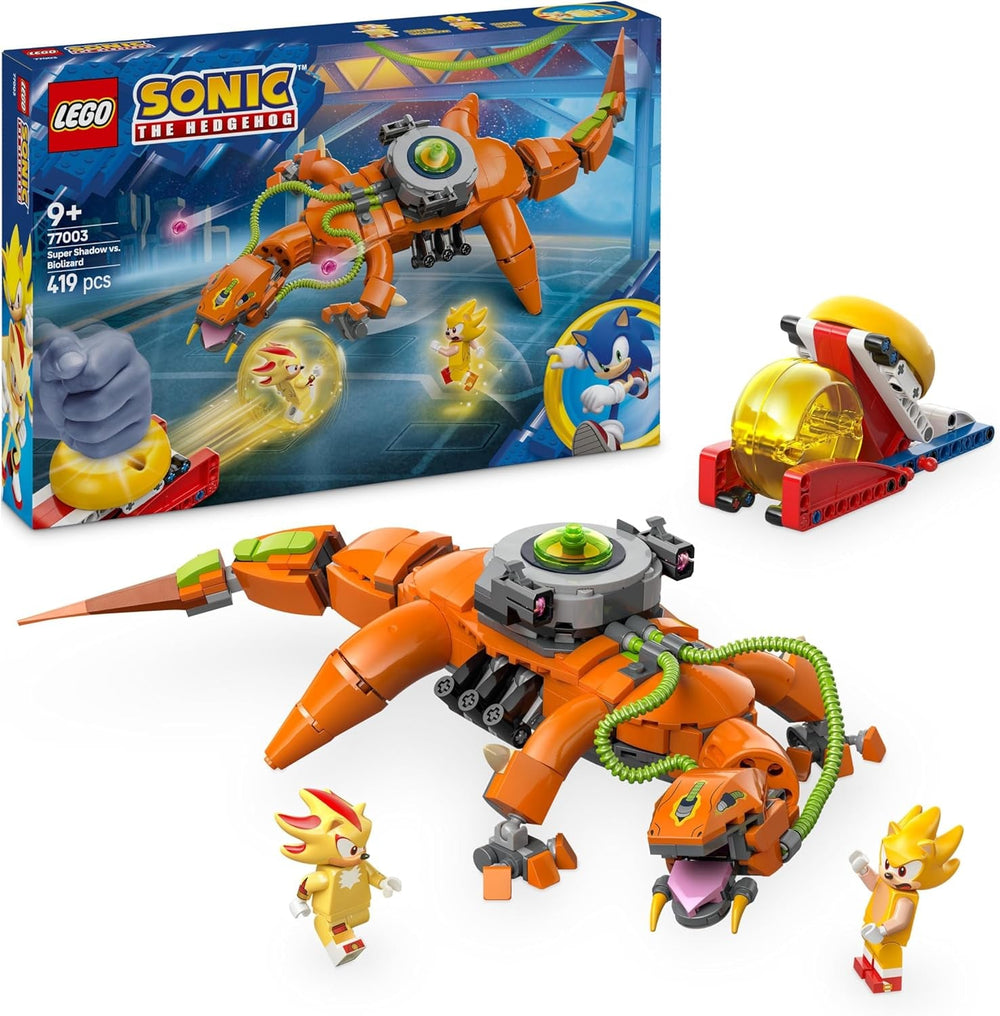 LEGO Sonic the Hedgehog Super Shadow vs. Dárek pro hráče Biolizard pro chlapce a dívky sběratelská sada her pro děti a fanoušky videoher s figurkami postav 77003 Stavebnice Besuche den LEGO-Store Výchozí název