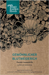 Magic Garden Seeds - Blut-Weiderich Saatgut - Lythrum Salicaria - Ca. 2000 Samen | Mehrjährige Wildstaude Für Feuchtgebiete & Teichränder | Insektenfreundliche Uferpflanze | Winterhart