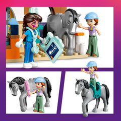LEGO Friends Veterinární skříňka pro koně a domácí mazlíčky, Stavebnice a herní sada pro nápadité hraní rolí se 3 minifigurkami a 5 figurkami zvířat, Tip na dárek pro dívky 7 let staré 42651 Stavebnice Besuche den LEGO-Store
