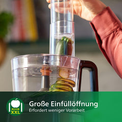 Philips Kompakte Küchenmaschine – 850 W, 31 funkcí, 2,1-litrový pohon, Powerchop, Edelstahlklinge (HR7530/10) Kitchen Naty Shop