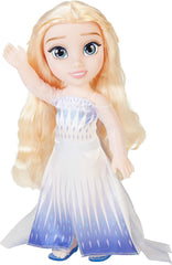 Disney Frozen 2 ELSA The Snow Queen Doll – 35 cm vysoká, pohyblivá panenka v ikonických módních šatech a dlouhých vlajících vlasech pro extra zábavu při hraní, pro dívky od 3 let, 214894 Naty Shop Dolls Výchozí název