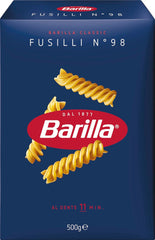 Těstoviny Barilla Classic Fusilli č. 98 z vysoce kvalitní tvrdé pšenice, vždy al dente, Chilli, Spaghetti, Fusilli, Penne, Ital, 500g