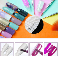 40 de bețișoare pentru capsule de ojă artificială, evantai practic, nail art (40, transparente)