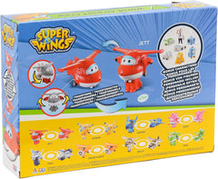 Super Wings Transform-A-Bots World Airport Posádka - Řada 1 - Sběratelský balíček posádky - 15 hracích figurek - 2" akční figurky Naty Shop