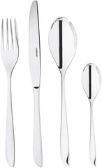 Sambonet 52163-81 Leaf - Set de tacâmuri Monobloc din oțel inoxidabil 18/10 Naty Shop Set 6 persoane - 24 bucăți