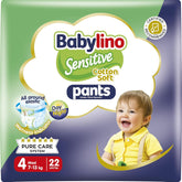 Pleny Sensitive Cotton Soft, velikost 4, Kalhotky Maxi (7-13 kg), 22 kusů
