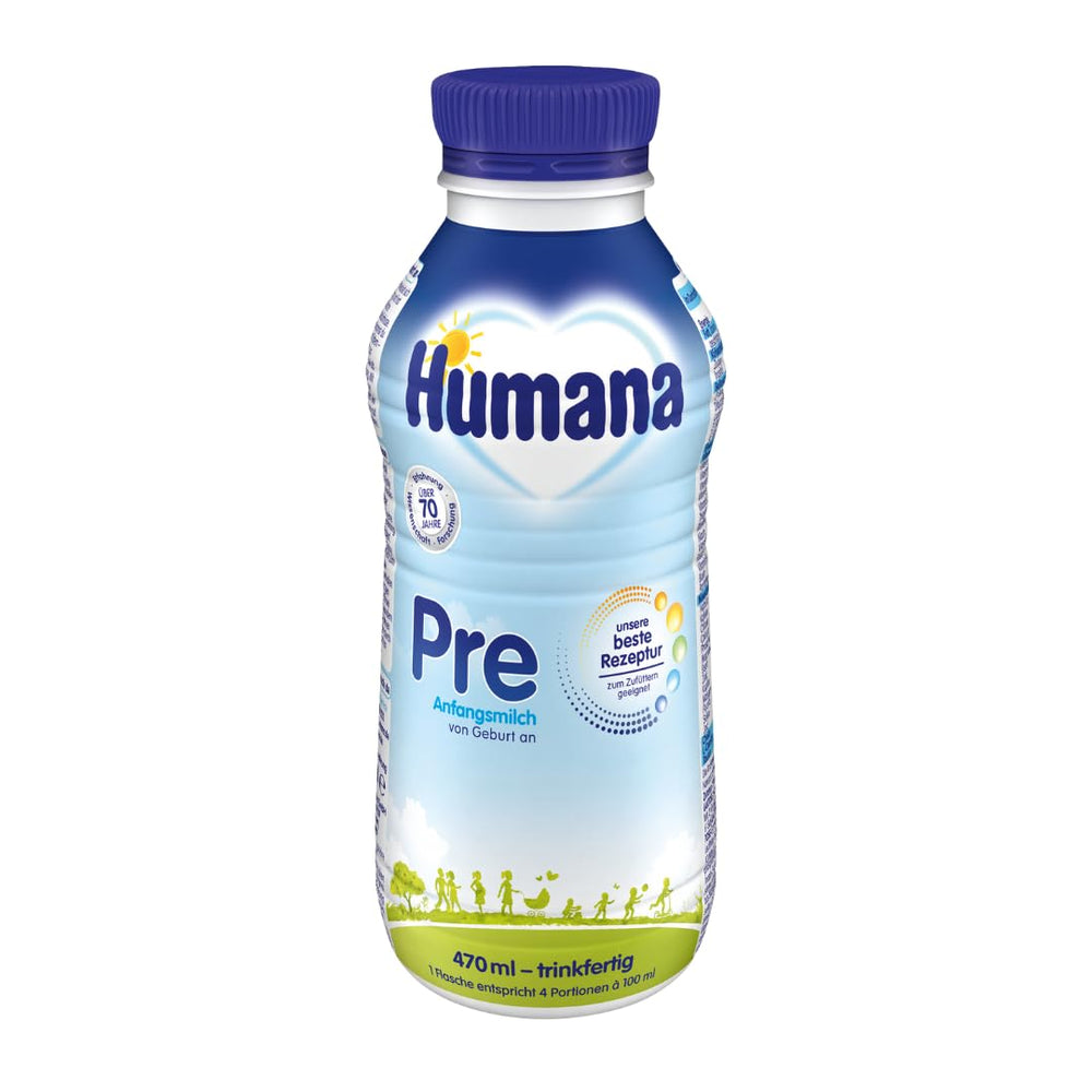 Humana PRE kojenecké mléko, připravené k pití, láhev 470 ml
