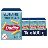 Barilla Penne Rigate bezlepkové těstoviny z lahodné kukuřice a rýže - ideální pro lidi s celiakií nebo intolerancí lepku (14 x 400 g)