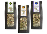 Cafea crudă - Cafea verde Kenya, Columbia, Guatemala (pachet redus boabe de cafea verde 3x500g) - certificată GMP