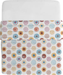 Italské povlečení základní letní přikrývka, potištěné mikrovlákno, 250X240Cm, kruh Přikrývky a přikrývky Naty Shop