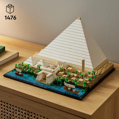 LEGO 21058 Architecture Stavebnice Cheopsova pyramida pro řemeslo jako kreativní koníček, Nápad na dárek pro dospělé, muže, ženy, matku, otce, kreativní činnost, sbírka slavných památek Stavebnice Besuche den LEGO-Store