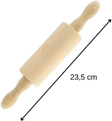 Fackelmann 521146 Nudelholz klein Holz Nudelholz Holz 23,5 x 4,5 cm hnědá