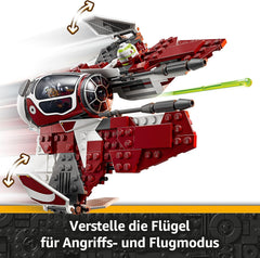 LEGO Star Wars 75401 Ahsokas Jedi Interceptor, Sternenjäger pro Fans von The Clone Wars, Ahsoka Tano & Anakin Skywalker Minifiguren, s Lichtschwertern a R7-A7, pro Jungen und Mädchen ab 8 Jahren