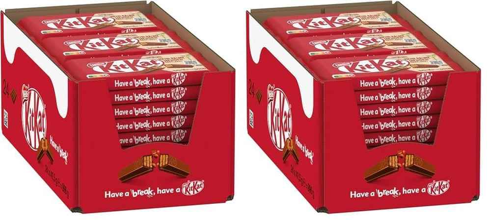 Nestlé klasické čokoládové tyčinky, mléčné čokoládové křupavé oplatkové tyčinky, balení 48 ks (24 x 41,5 g)