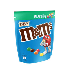 M&M'S Crispy, Chocolate Crispy Lentils a Crispy Center, Čokoláda, 1 balení (1 x 340 g) (balení 2 ks)