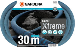 Gardena Liano Xtreme 3/4 inch, Set 30m: Furtun de grădină extrem de robust din material textil, cu furtun interior din PVC, ușor, rezistent la intemperii (18484-20), Multicolor