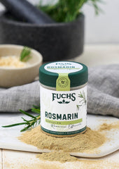 Fuchs Gewürze - Rosmarin gemahlen - zum Würzen von Fisch, Fleisch und Gemüse - přírodní složky - 30 g v wiederverwendbarer, recyclebarer Dose