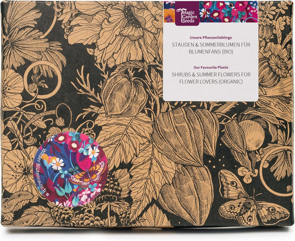 Naše oblíbené rostliny: Trvalky a letní květiny pro milovníky květin (organické) - Dárková sada semínek se 6 krásnými odrůdami pro divokou květinovou explozi - udělá vám radost!