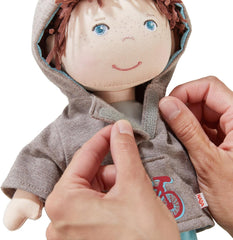 HABA 306528 - Panenka Lian - Plyšová panenka pro děti od 18 měsíců na hraní a objímání z měkkých materiálů - Velikost: 30 cm Naty Shop Dolls