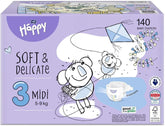 Bella Baby Happy Scutece Soft & Delicate, diverse marimi Mama si Copilul Naty Shop Marimea 3 (140 bucati)