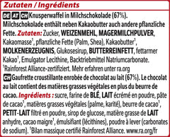 Nestlé KitKat klasické čokoládové tyčinky Mléčná čokoláda křupavé oplatkové tyčinky 24 balení (24 x 41,5 g)