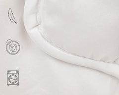 Přikrývka TRAMAS+ 200 Gr/M² do postelí ze silikonizovaných dutých vláken - 150X220 Cm - certifikováno Oeko Tex - Bílá, měkká, hřejivá, minimalistická - Postel 90 Cm Přikrývky a přikrývky Naty Shop