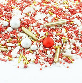 Super Streusel, Crăciun colorat, Sprinkles comestibil Sprinkles Naty Shop 180 grame