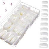 500 buc unghii artificiale naturale false artă completă sicriu unghii sfaturi pentru femei fete