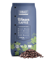 Blank Roast - BIO Winzer Kaffee 1000g - schonend mit Pfälzer Rebholz geröstet - ganze Kaffee-Bohnen aus Peru - 100% Arabica Röstung - schokoladig & nussig - säurearm