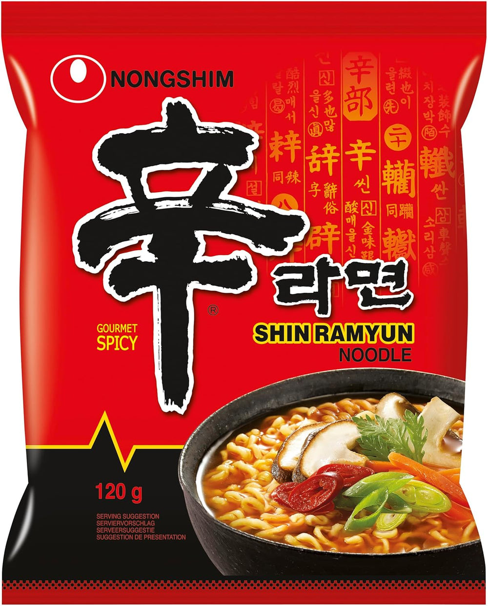 NONGSHIM - Instantní nudle Shin Ramyun - 6 x 120 gr - Multipack