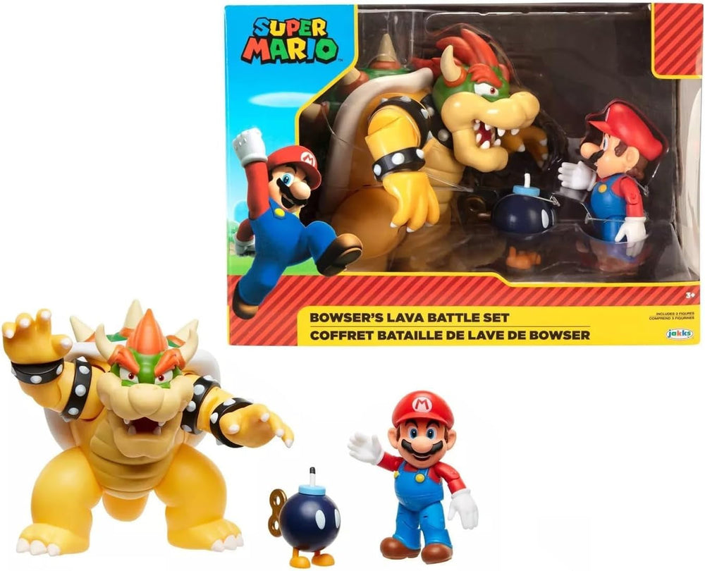 Nintendo Super Mario Bowser 18Cm vs. Sada figurek Mario (1. vlna) Akční figurky Naty Shop Výchozí název