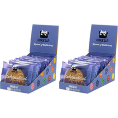 Fursecuri vegane cu caramel sărat și migdale - Ambalate individual, fără gluten, fără soia, organice, cu migdale și ovăz - Pachet multiplu de 12 x 50g (pachet de 2)