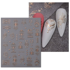 JMEOWIO Nagelsticker Mond Stern 9 Blatt Nail Art Sticker Selbstklebend Nagelaufkleber Bunter Dekoration Nageldesign Zubehör