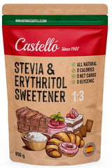 Stévie + Erythritol 1:3 sladidlo, 1G = 3G cukr, 850 gramů Sladidla Naty Shop