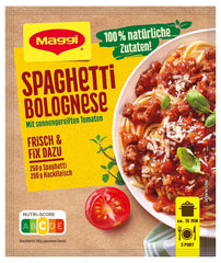 MAGGI Fix na špagety Bolognese, Würzmischung, 100% přírodní ingredience, pro 3 porce, 1 balení (1 x 36g balení)
