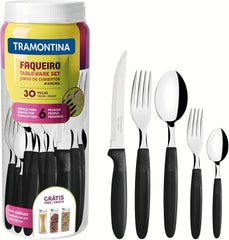 Set tacâmuri Tramontina Ipanema pentru 6 persoane, set 30 piese, oțel inoxidabil Bucatarie Naty Shop