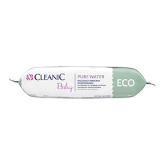 Cleanic Baby Eco Pure Water vlhčené ubrousky – (1 x 50 ks) Vlhčené ubrousky pro děti a kojence – bez parfemace, splachovatelná, citlivá pokožka – 50 ks.