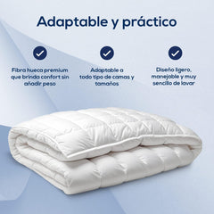 Přikrývka z vlákna, 250 G, mikrovlákno, měkká, hedvábná, do postelí 100, 105 a 110 cm, bílá, 180 X 220 cm Přikrývky a přikrývky Naty Shop