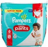 Pampers Baby-Dry Pants, plenkové kalhotky, bílé, velikost 6, 60 plenky Mother and Child Naty Shop