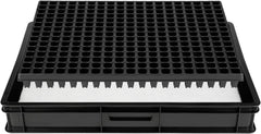 Sistem de propagare GW-285 format din tavă profesională pentru apă GW657, covoraș capilar asortat (absorbție de apă 3L pe mp) și tavă pentru ghivece cu 285 de ghivece (23x23mm, 54mm înălțime) în dimensiune Euro (600 x 400mm)