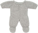 Miniland Strickpyjama, beige, für 21cm Puppen recycelten Fasern. Miniland Dolls