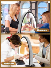 Kalolary Lampadaire, Lash Lumière Pour Extensions De Cils Regglable À 360°, 3000K-6000K Lamp Demi-Lune, Lamp De Beauté (Lampa cu jumătate de lună)