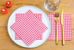 Talking Tables 100 X Bulk Pack Șervețele din hârtie moale cu model roșu, șervețele de unică folosință pentru zile de naștere, nunți, servicii la masă, Crăciun, catering, fabricate în UE, 2 straturi, 33 cm