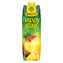 Rauch Happy Day Ananas | Exploze tropických chutí | Vyrobeno ze 100% koncentrované ananasové šťávy | 6 x 1 litr, Tetra Prisma Nealkoholické nápoje Naty Shop