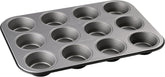 Zenker 12Er Muffinform Energy, Premium-Backform, Für Köstliche Kuchen, Verkürzt Die Backzeit Um Bis Zu 20 % (Farbe: Silver/Anthrazit), Menge: 1 Stück, Hellgrau Und Dunkelgrau Formy a plechy na pečení Naty Shop