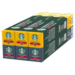 STARBUCKS Explorer Pack Decaf by Nespresso, Kaffeekapseln 6 x 10 (60 Kapseln) – Exklusiv bei Amazon