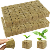 Cuburi pentru răsaduri Rockwool, 56 bucăți, 4x4x4cm. Ecologice și bine aerate pentru cultivarea fără sol a răsadurilor, butașilor și clonelor.