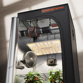 Spider Farmer SF1000 Full Spectrum Stmívatelné LED růstové světlo, Dioda Samsung LM301H EVO, 70x70x160cm sada Full Grow stanu, sada hydroponického pěstebního stanu, ventilační systém