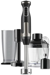 BLACK+DECKER Stolní mixér | BXHBA1500E | 1500 Watt | 20 rychlostí | Turbo | Edelstahl | Spritzschutz | Včetně Pürieraufsatz, Schneebesen, Zerkleinerer Und Messbecher Kitchen Naty Shop Single 4 Zubehörteile 1500W